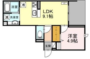 （仮）D-ROOM東田町PJの物件間取画像